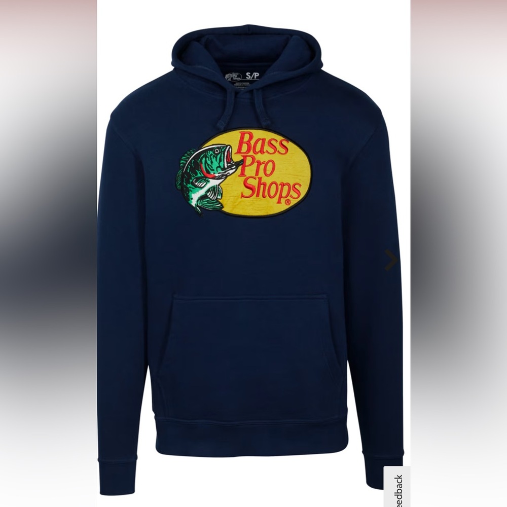 Bass Pro Shops Navy Hoodie-never worn!